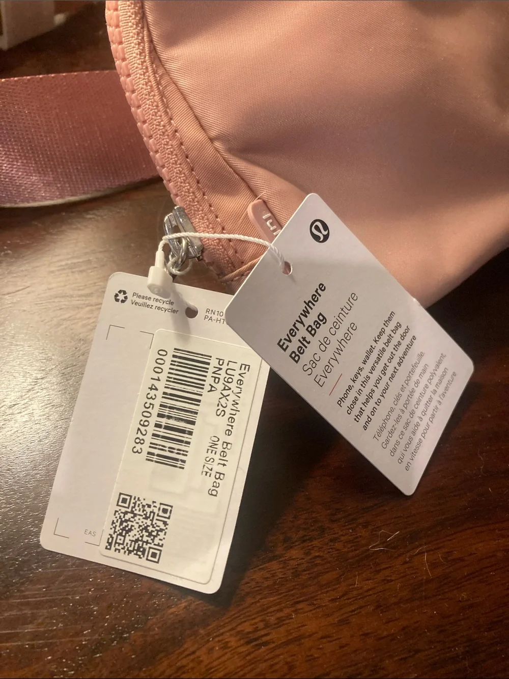 lululemon Peach Pink Everywhere Belt Bag